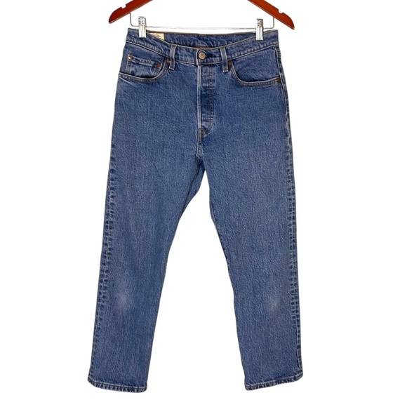 Levi's Women's 501 Original Cropped Jeans- Size 28 - Picture 2 of 13